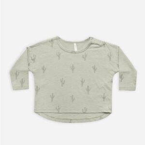 Rylee + Cru Longsleeve Boxy Tee — Cactus